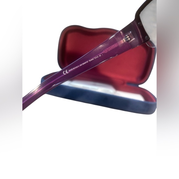 Gucci Purple Framed  Silver Studded Sunnies /full set - Picture 6 of 8